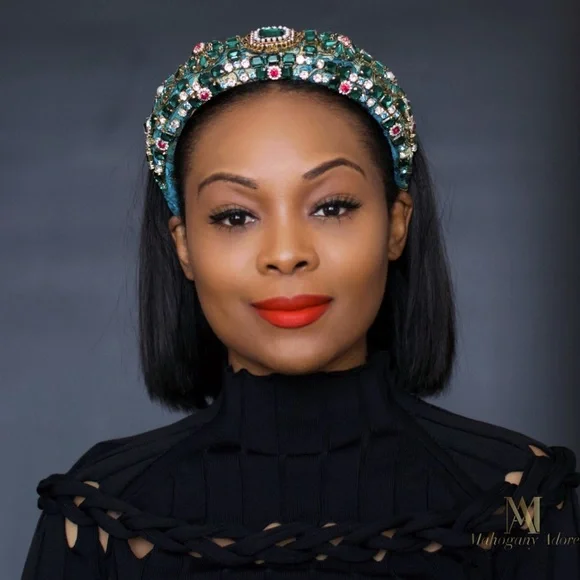 New Pink Handmade Embroidery Glamorous Beads, Gems and Pearls Quality Headband - Picture 5 of 6